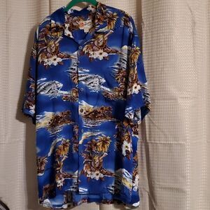 HAWAIIAN original  Hilo Hattie Men shirt use L